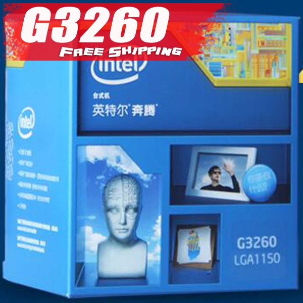Бесплатная доставка Intel Pentium G3260 двухъядерный Процессор 3 ГГц LGA1150 Мб 22nm настольный