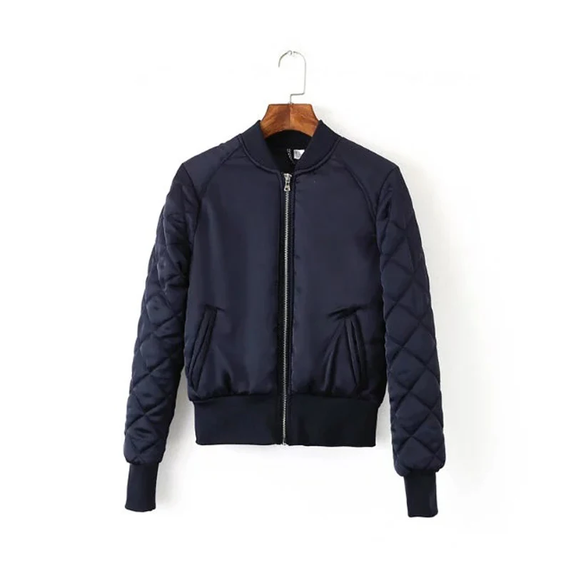 9 цветов Женская куртка-бомбер осень зима Пилот Bomberjack Vrouwen Blouson женские кожаные куртки FS0058 - Цвет: NBL