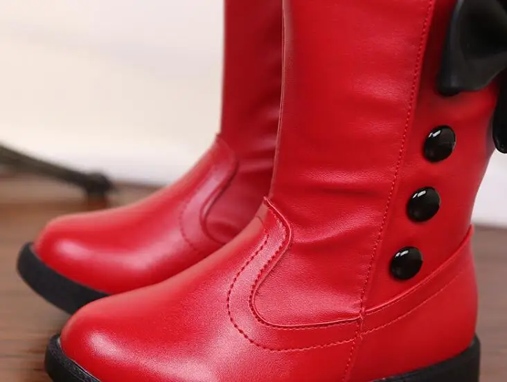 Winter Children Casual Shoes Toddler Male Female Child Boots Boys Girls Sneakers Bowknot girl boots | Детская одежда и обувь