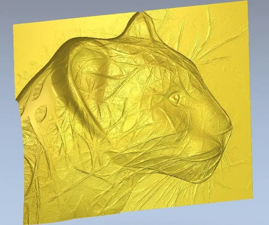3d фотообои для ЧПУ в STL-файле leopard | Инструменты