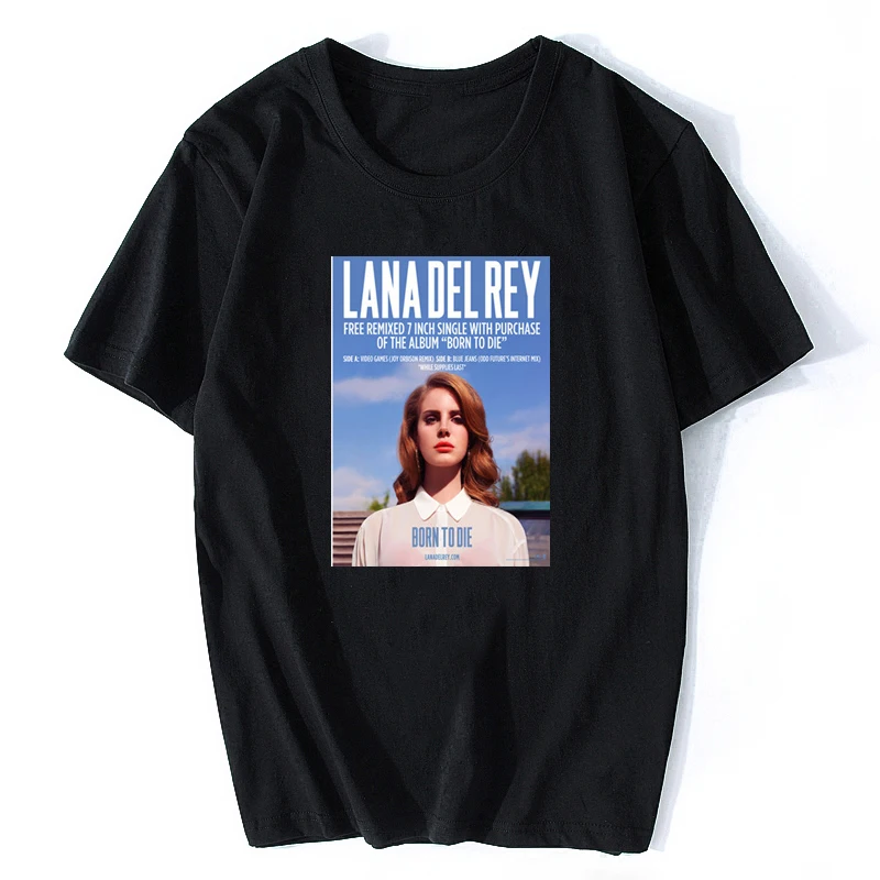 Lana Del Rey Music хлопковая Футболка с круглым вырезом размера плюс короткий рукав Брендовая женская футболка Femme винтажные рубашки женские/мужские Tumblr