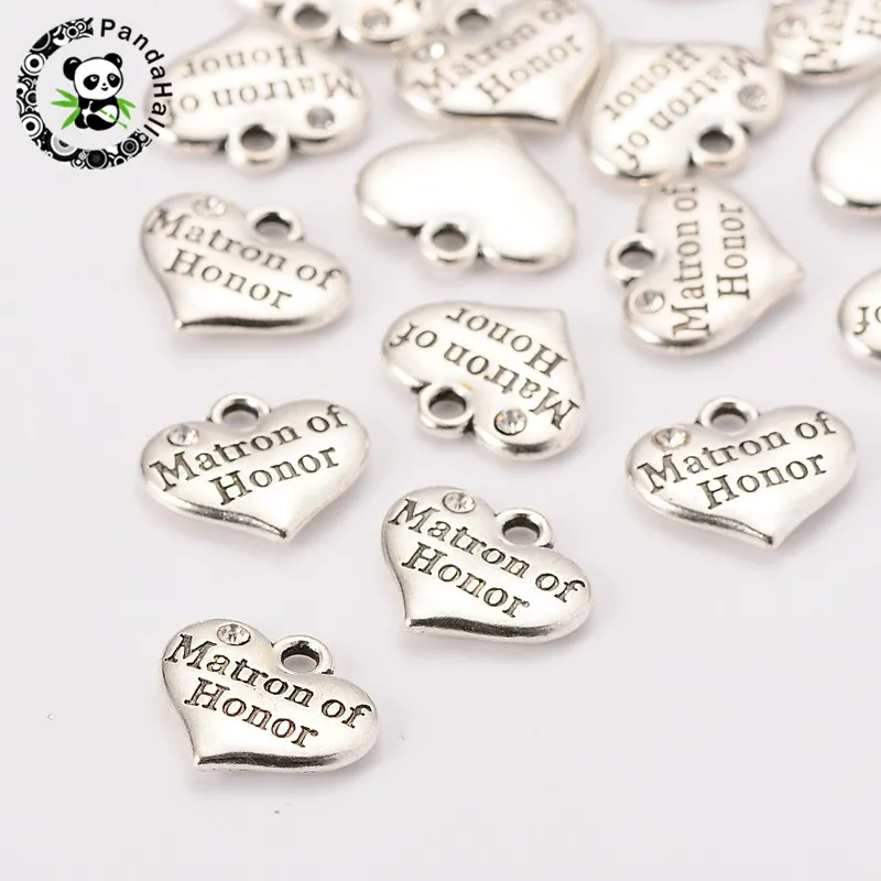 10 шт. подвески в виде сердца стиле тибетского серебра под старину для