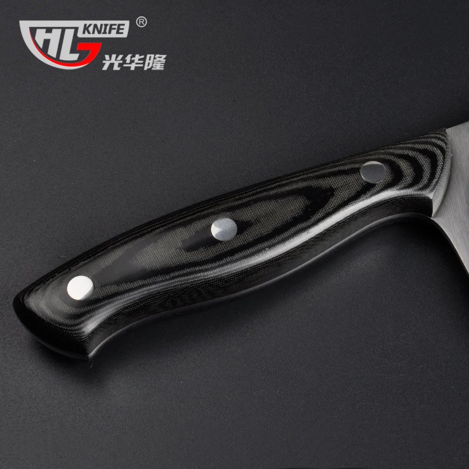 GHL ручная Штамповка из нержавеющей стали китайский нож для нарезки шеф кухонные