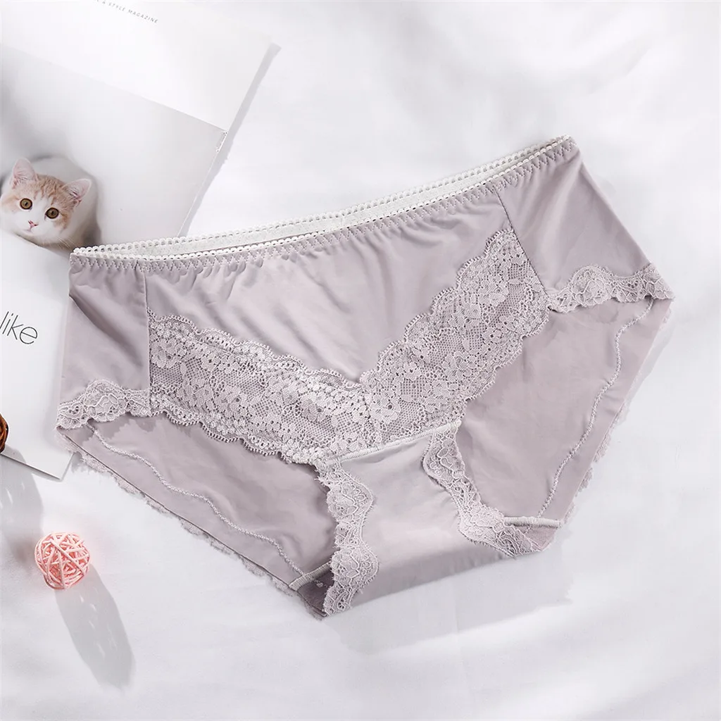 Женские трусы до середины талии дышащие мягкие женские Стрейчевые трусики