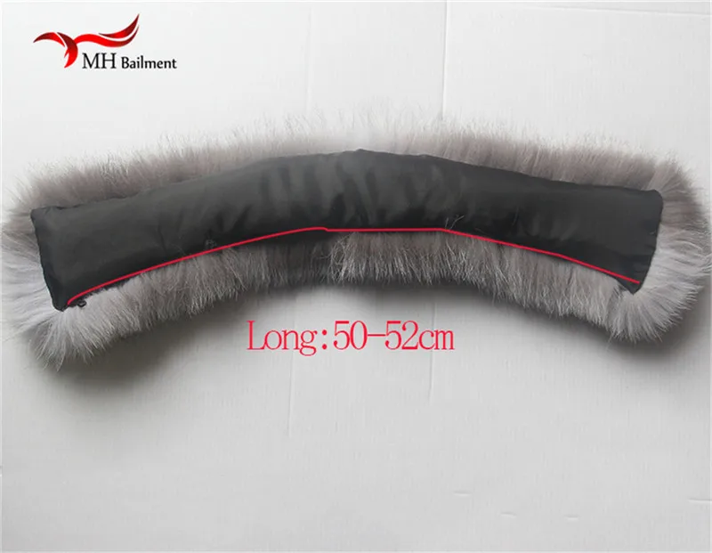 

Real Fox Fur Collar Women 100% Natural Fox Fur Scarf Winter Warm Natual Fur Collar for Women Coat Detachable Scarves L01