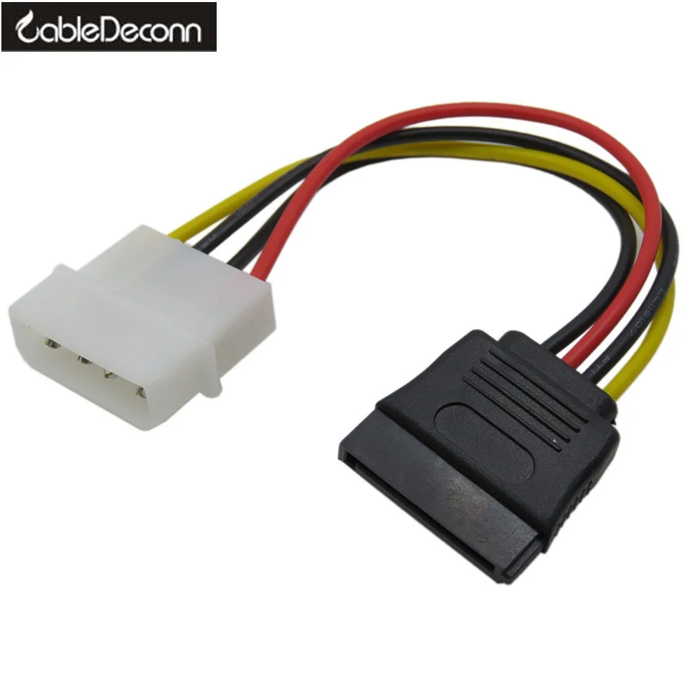 

2 Pcs/lot 4P IDE to 15P Serial SATA Power Adapter Hard Drive Cable