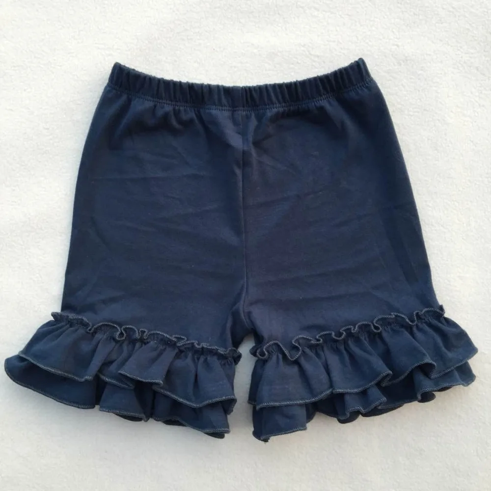 Школьные шорты с оборками для маленьких девочек красные стильные штаны