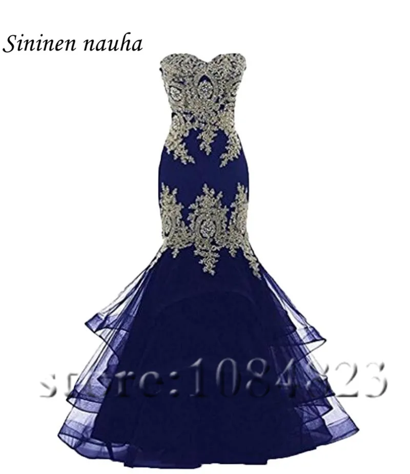 Длинные вечерние платья для выпускного вечера платье Русалка с золотыми