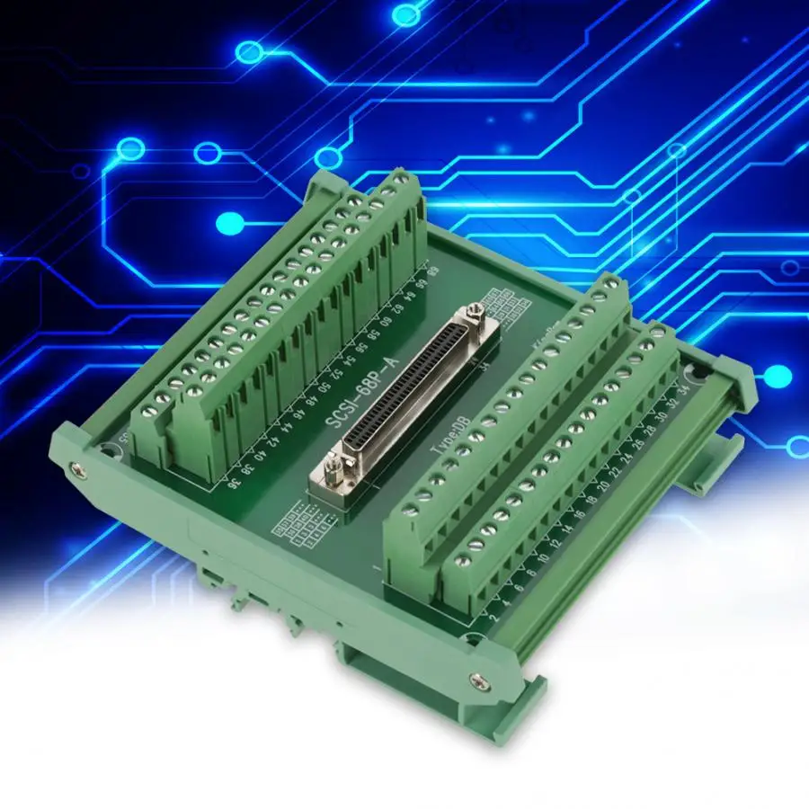 Терминальный модуль SCSI68 68 pin DB тип гнездовой коннектор Клеммная колодка