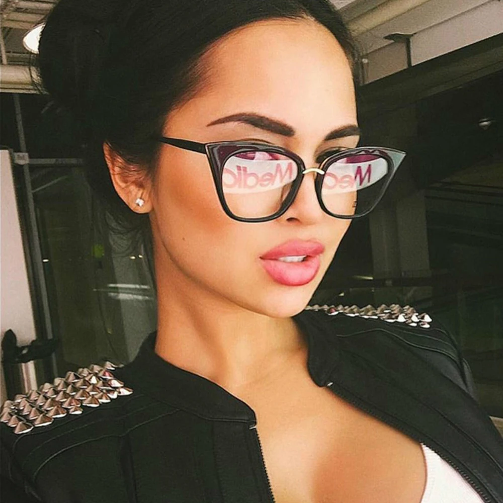 Модные Женские оправы для очков оправа чтения Женская декоративная компьютерных