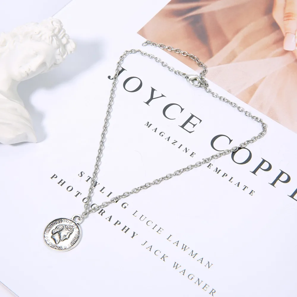 Женская серебряная цепочка с подвеской LINSOIR элегантный браслет застежкой лето 2019