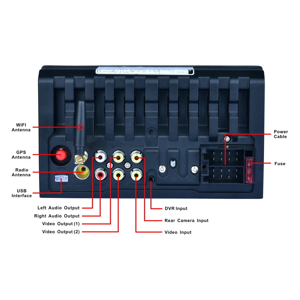 Автомобильный медиаплеер MP5 Android 5.1.1 Bluetooth A2DP сенсорный экран gps навигация с картой