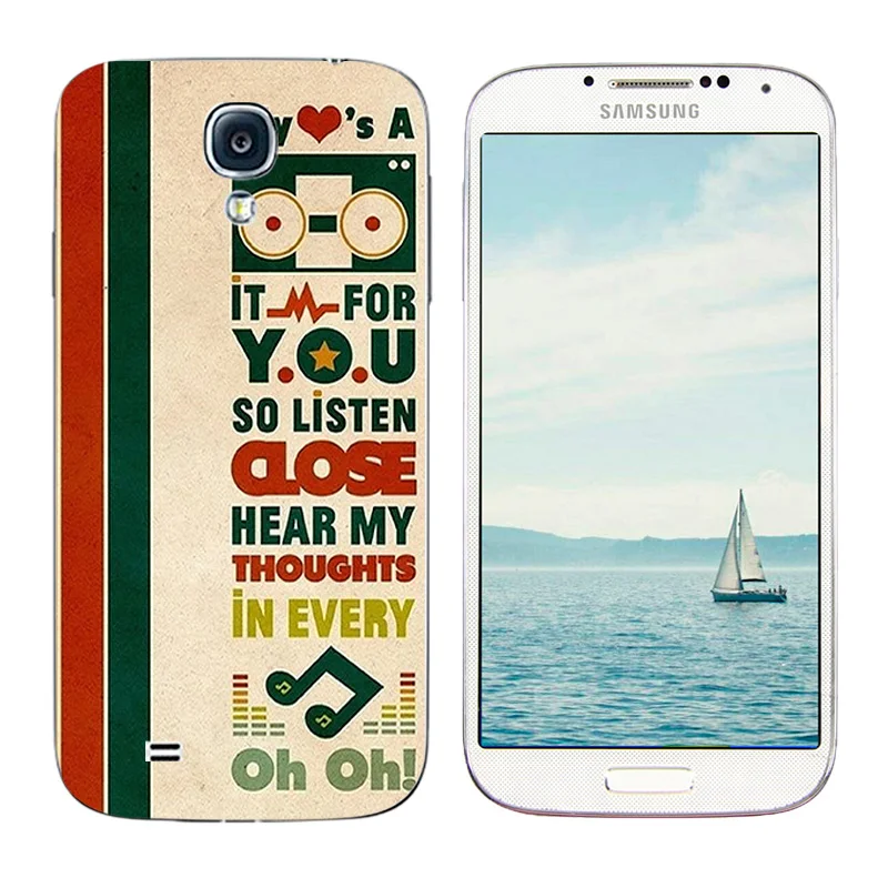 for Samsung Galaxy S4 Soft Silicone Phone Case i9500 Life Printing Back Cover Ultrathin Clear |