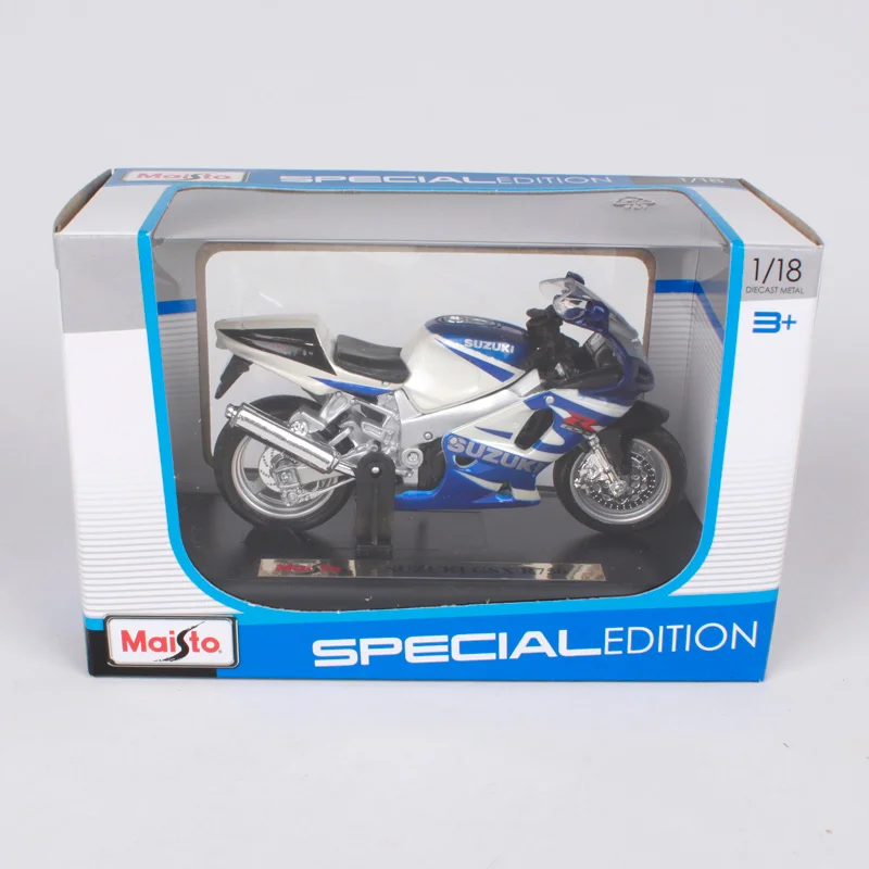 Мотоциклетный велосипед MAISTO 1:18 Suzuki GSX R750 модель под давлением игрушка новинка в