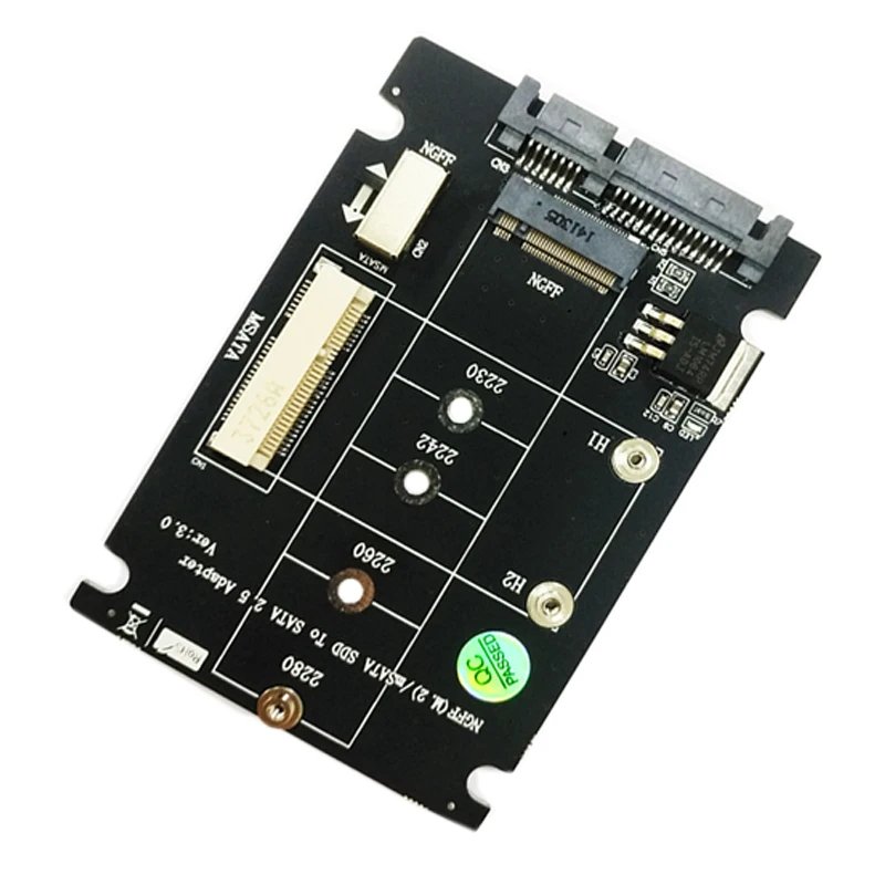 Мини адаптер PCI E mSATA SSD 2 в 1 M.2 NGFF B Key для SATA 5 &quotадаптер 2230 2242 2260 M2 адаптер|Платы