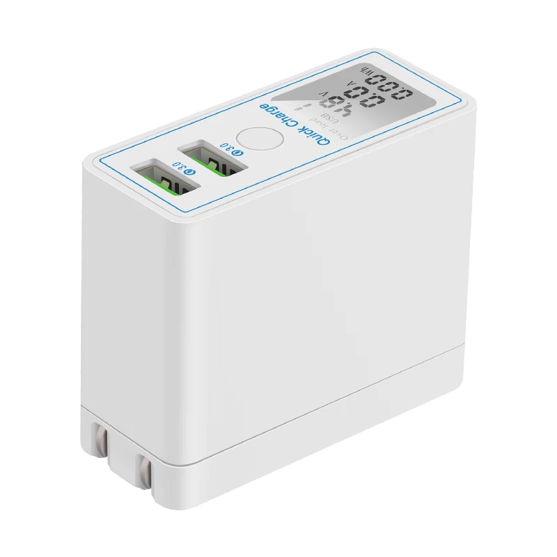 36 Вт Dual USB Quick Charge 3,0 зарядное устройство адаптер Светодиодный дисплей быстрый QC 3,0 USB зарядное устройство для iPhone samsung Xiaom
