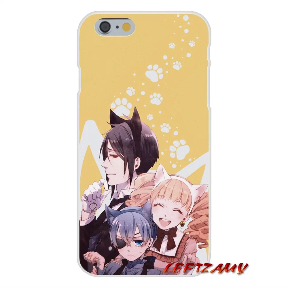 Силиконовый чехол для телефона японского аниме Black Butler Kuroshitsuji iPhone X XR XS MAX 4 4S 5 5S 5C SE