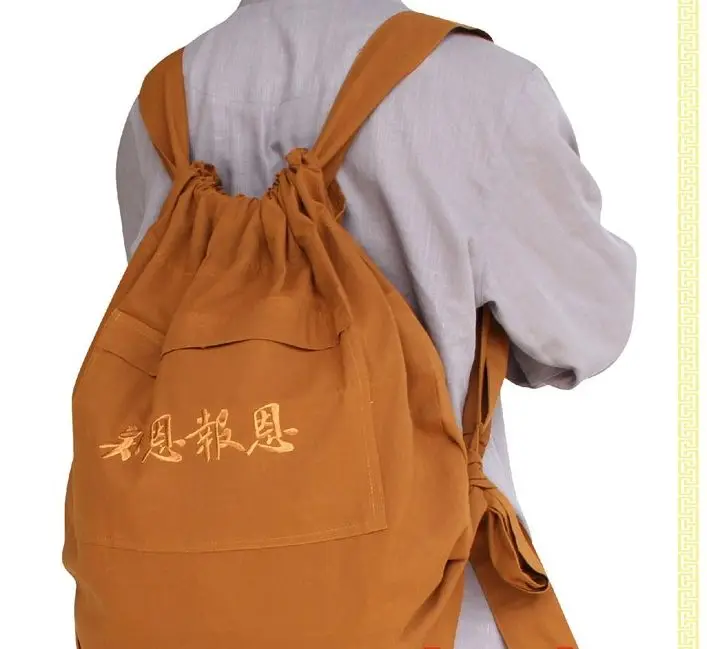 3color zen monk backpack Buddhism bags martial arts package shaolin monks kung fu lay meditation big bag | Спорт и развлечения