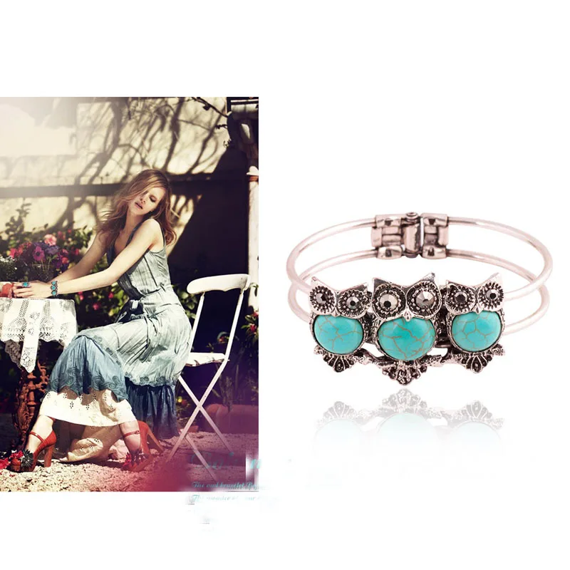 2017 богемный стиль ретро милый сова покрытие леди браслет с модным стилем Женские