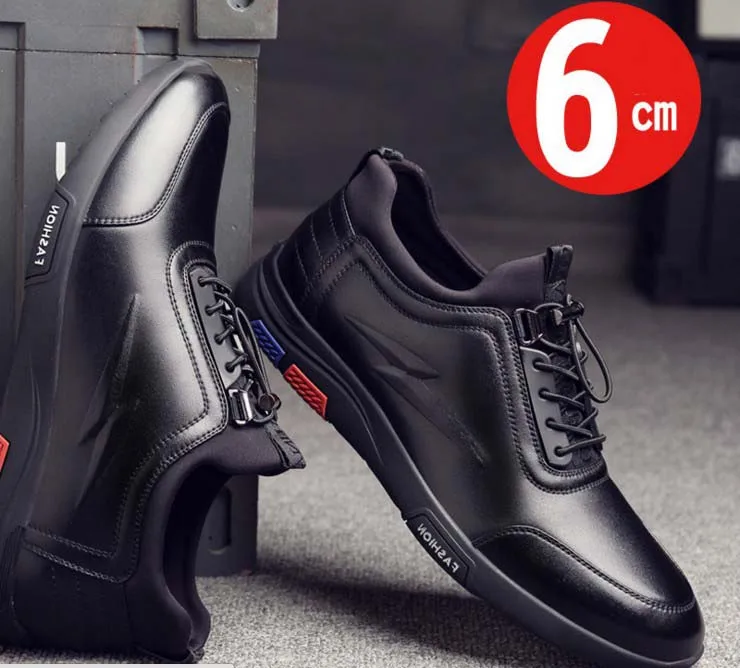 Cyabmoz Brand Fashion Height Increasing 6 cm Men Casual Shoes Male Invisible Elevator Man Comfortable Oxfords Lace-up | Обувь
