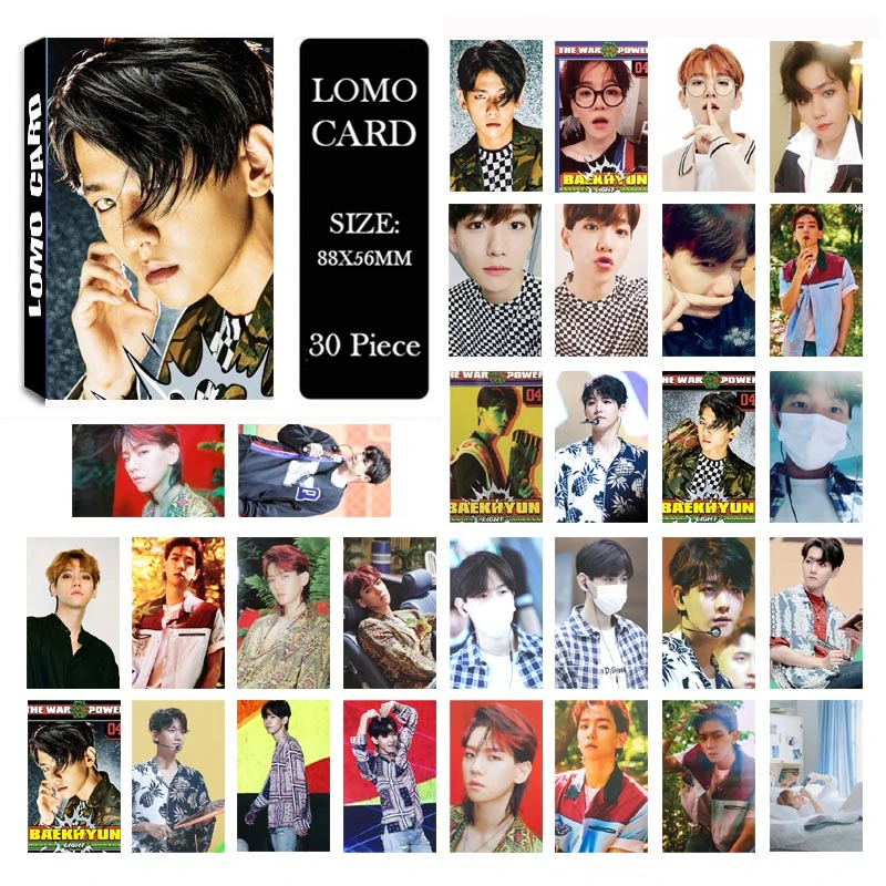 KPOP экзо война сила музыки Кай альбом ломо карты K POP Новая мода самодельная