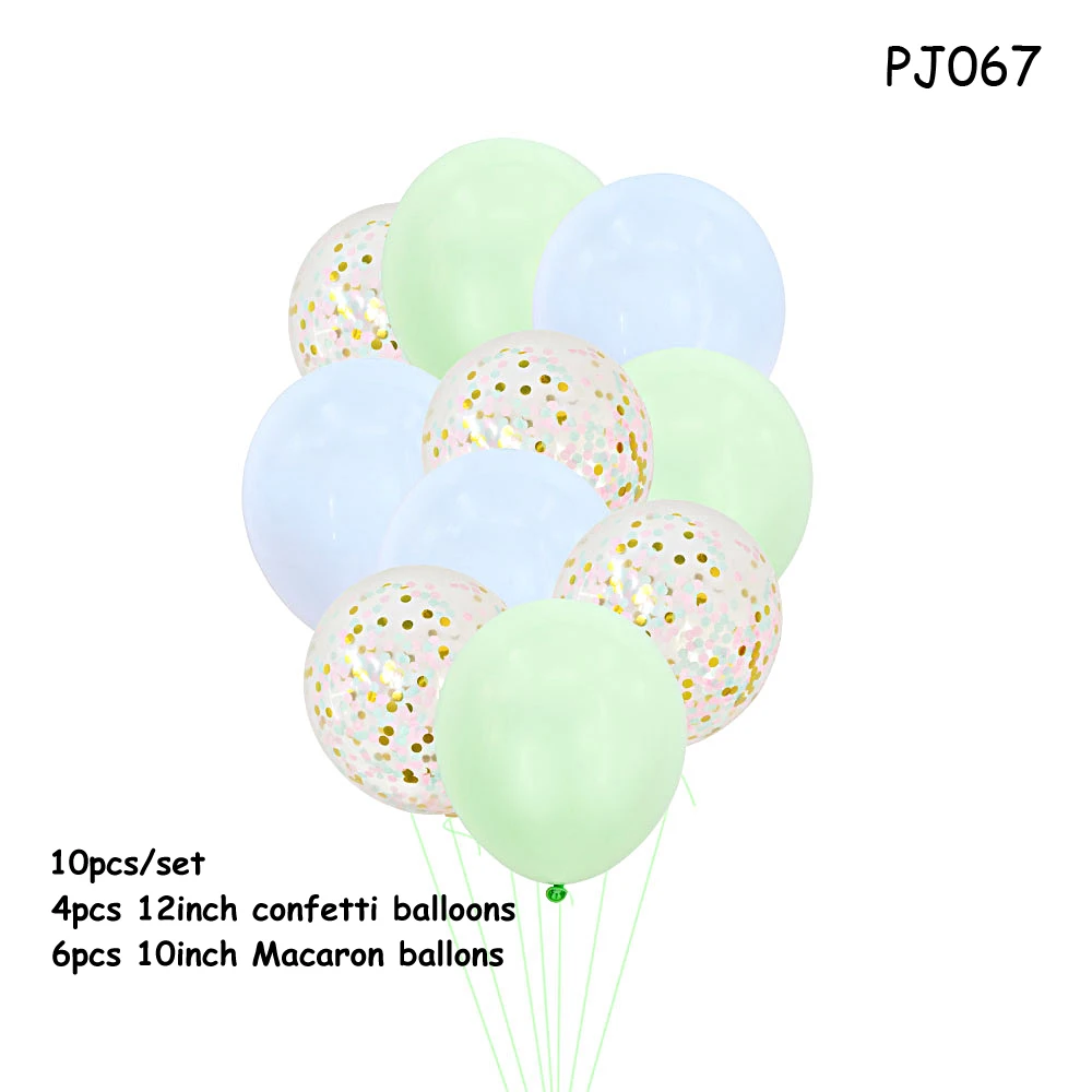 PJ067 balloon Воздушные шары из фольги для первого дня рождения, Детские воздушные шары для мальчиков и девочек, вечерние шары для первого дня рождения, Детские праздничные шары - Цвет: PJ067 balloon