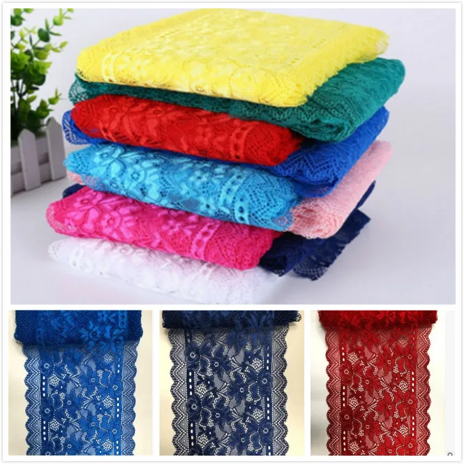 

New Multicolour Stretch Lace Computer Gauze Lace Wedding underwear Accessories Lace Edge 10Yards/pack