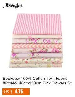 Booksew, новинка, 7 шт./лот, наборы красного цвета, хлопок, 50 см х 50 см, ткань для рукоделия, для вышивания, стеганая текстильная ткань, кукольная ткань