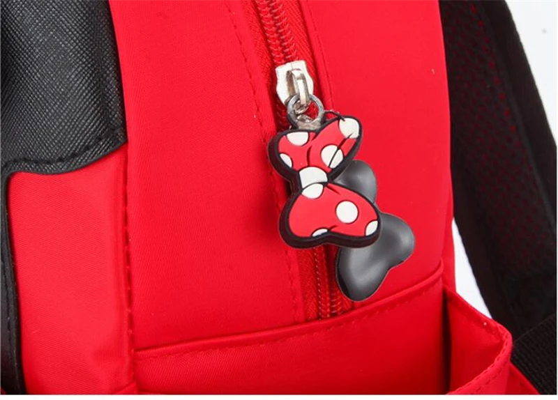 Модный школьный рюкзак с розовым бантом и Минни Маус disney, рюкзак для школьников, рюкзак для девочек, Повседневная сумка для девочек