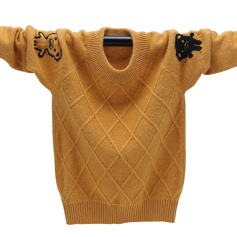 Зимний Кардиган для мальчиков мягкий детский кашемировый свитер брендовый