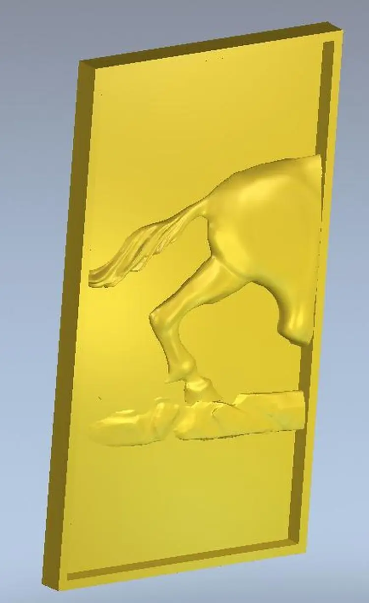 Рельефная 3d модель triptych_horse для ЧПУ в STL пилке|relief 3d|for cncmodel model |