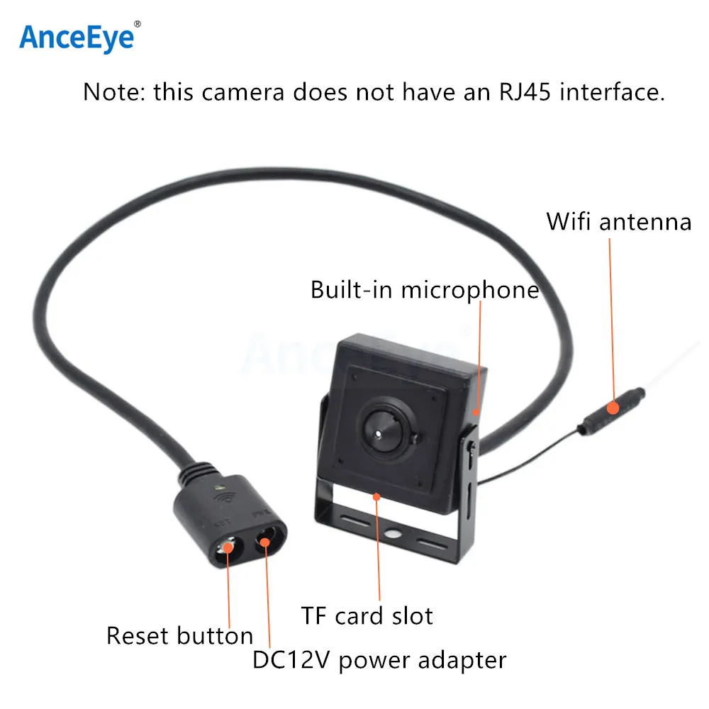 AnceEye wifi AP 1080P 960P 720P Аудио camhi Мини tf камера безопасности Onvif P2P клетка для птиц