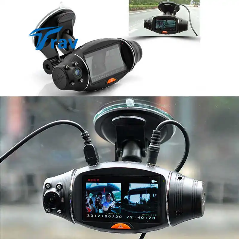 Автомобильный видеорегистратор R310 TFT с двумя объективами 2 7 дюйма GPS G датчик|hd car
