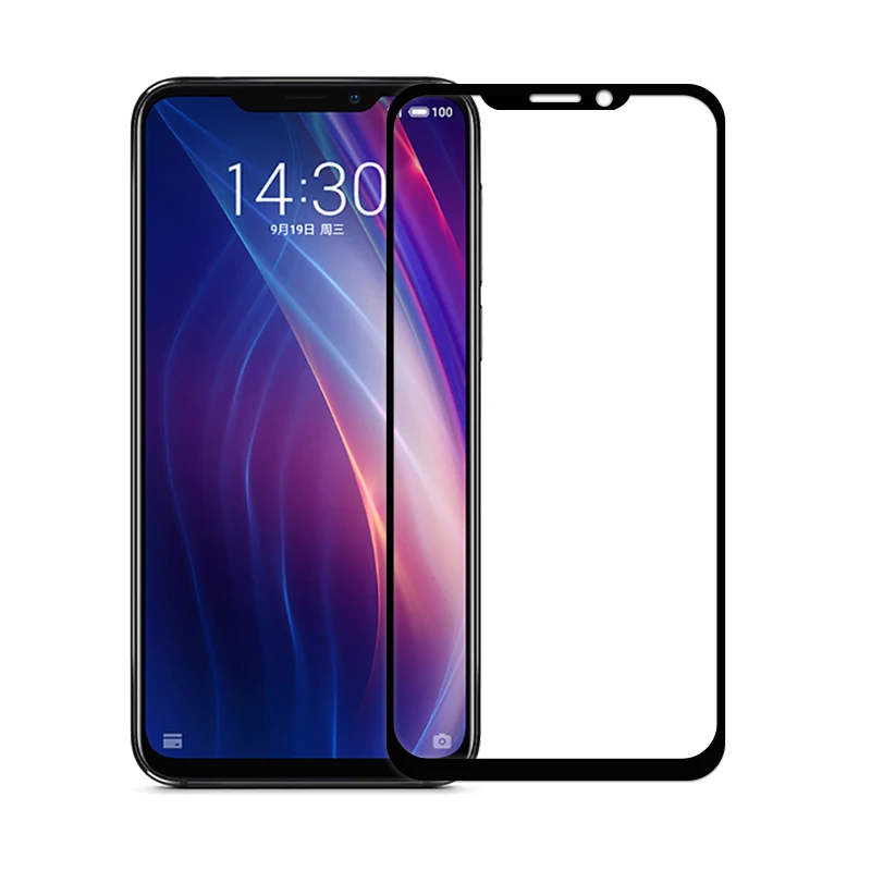 Полноразмерное закаленное стекло для Meizu X8 Взрывозащищенная защитная пленка 2018