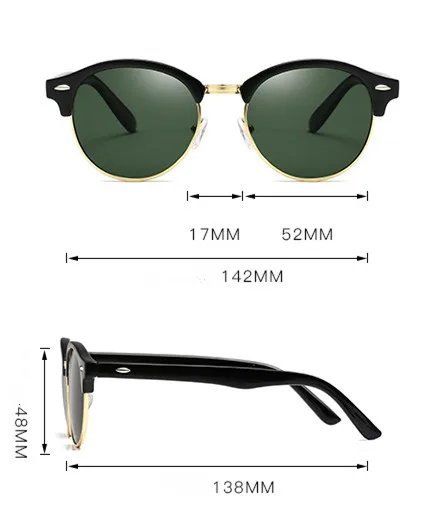 Мужские солнцезащитные очки VWKTUUN поляризационные Круглые Солнцезащитные с