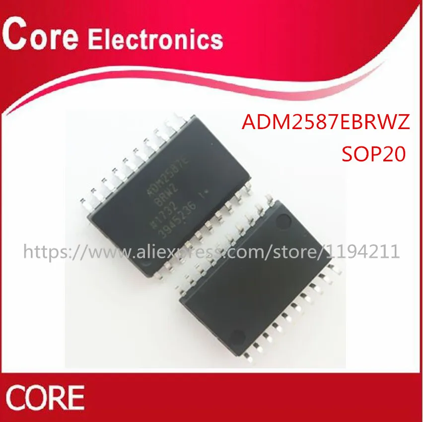 100 шт./лот ADM2587EBRWZ ADM2587EBRW ADM2587E SOP20 Новый | Электронные компоненты и принадлежности