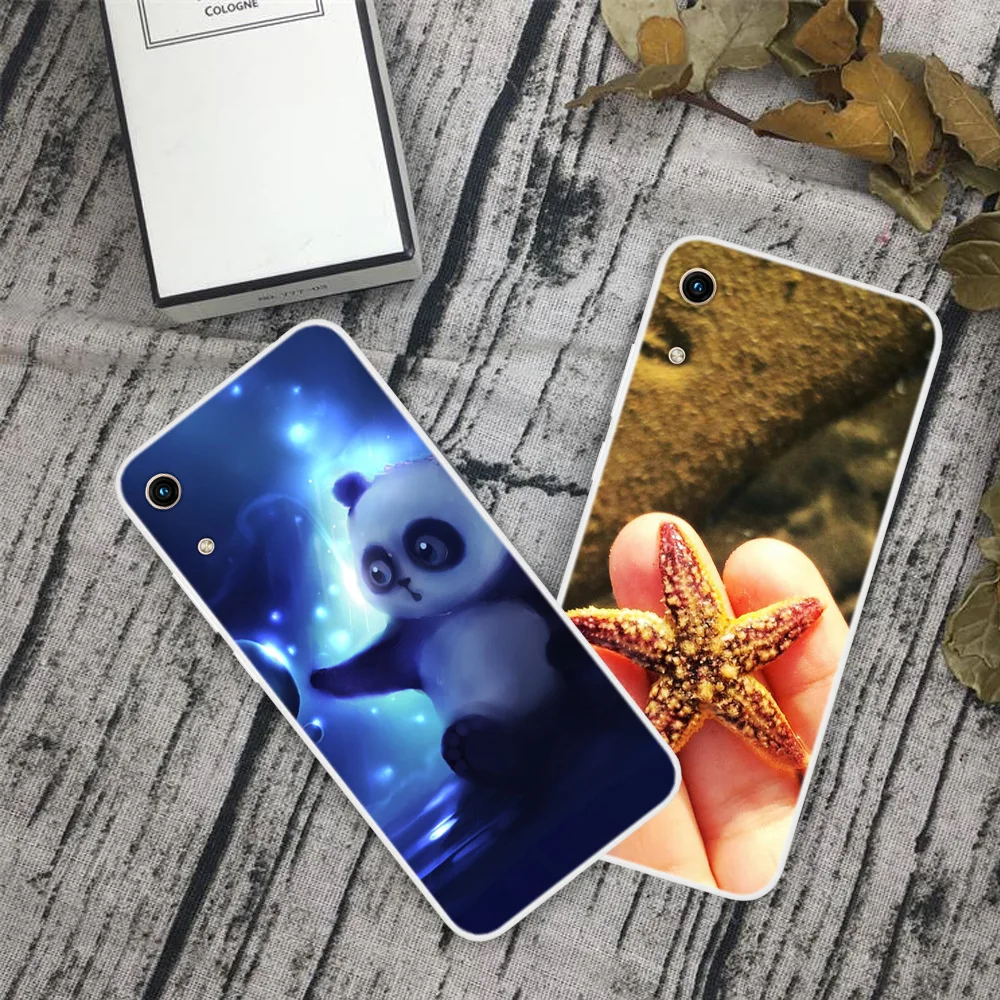 Чехол для Huawei honor 8A мягкий силиконовый чехол телефона huawei honor8a защитный с принтом