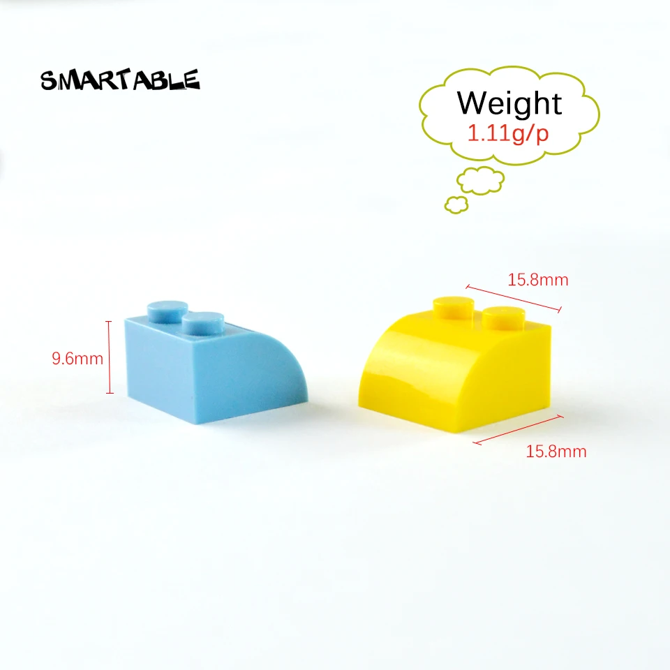 Кубики Smartable 2x2 с изогнутым верхом детали для сборки креативные игрушки детей