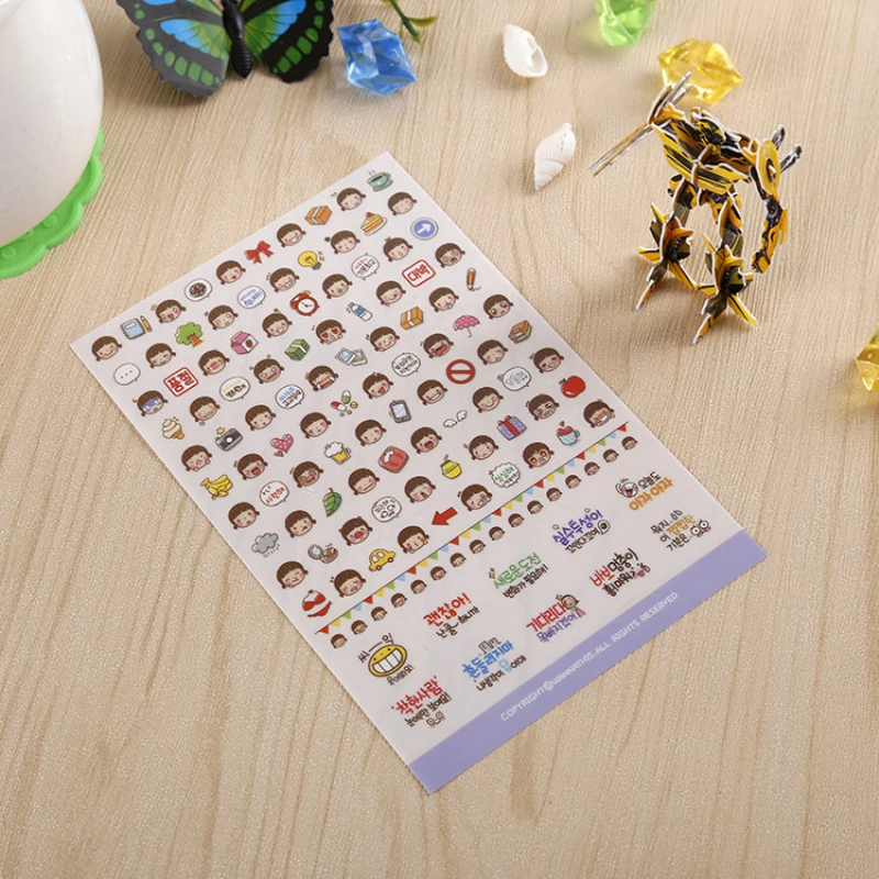 (6 листов)/партия наклейки для дневника блокнота телефона|sticker board|stickers refrigeratorsticker