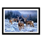 5D Diy Алмазная картина с кристаллами Снежный олень Алмазная вышивка Алмазные картины Стразы для рукоделия Декор RS630