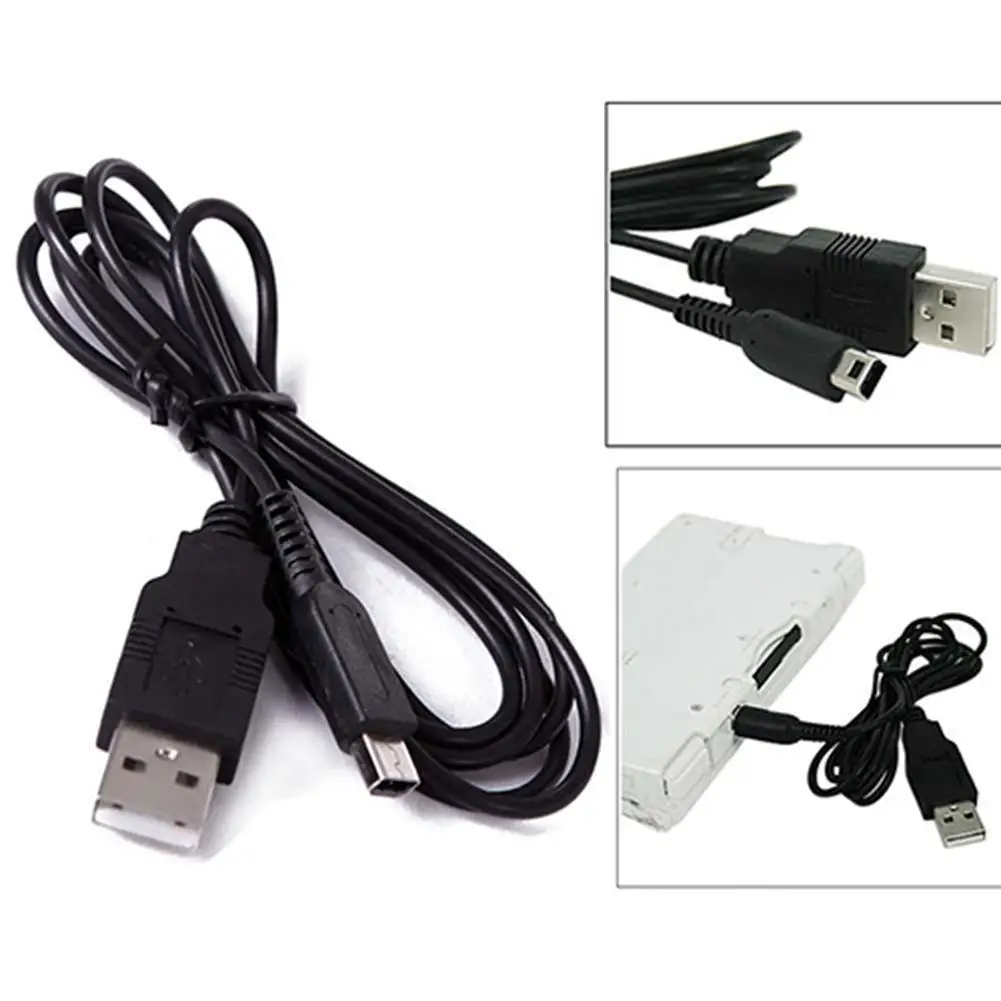 1 м USB зарядный кабель шнур для зарядки для nintendo 3DS/DSi/DSiLL/XL USB зарядный кабель
