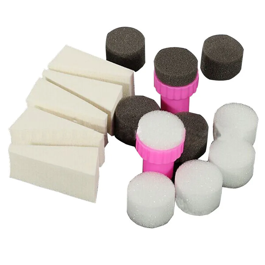 2017 1 Набор губка для дизайна ногтей постепенное изменение штампы маникюрные