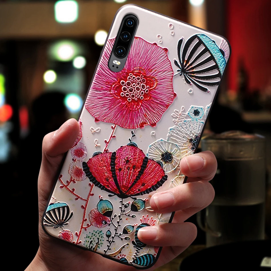 Чехол чехол для HuaWei P30 Lite Pro p30lite силиконовый милый 3D роскошный мягкий