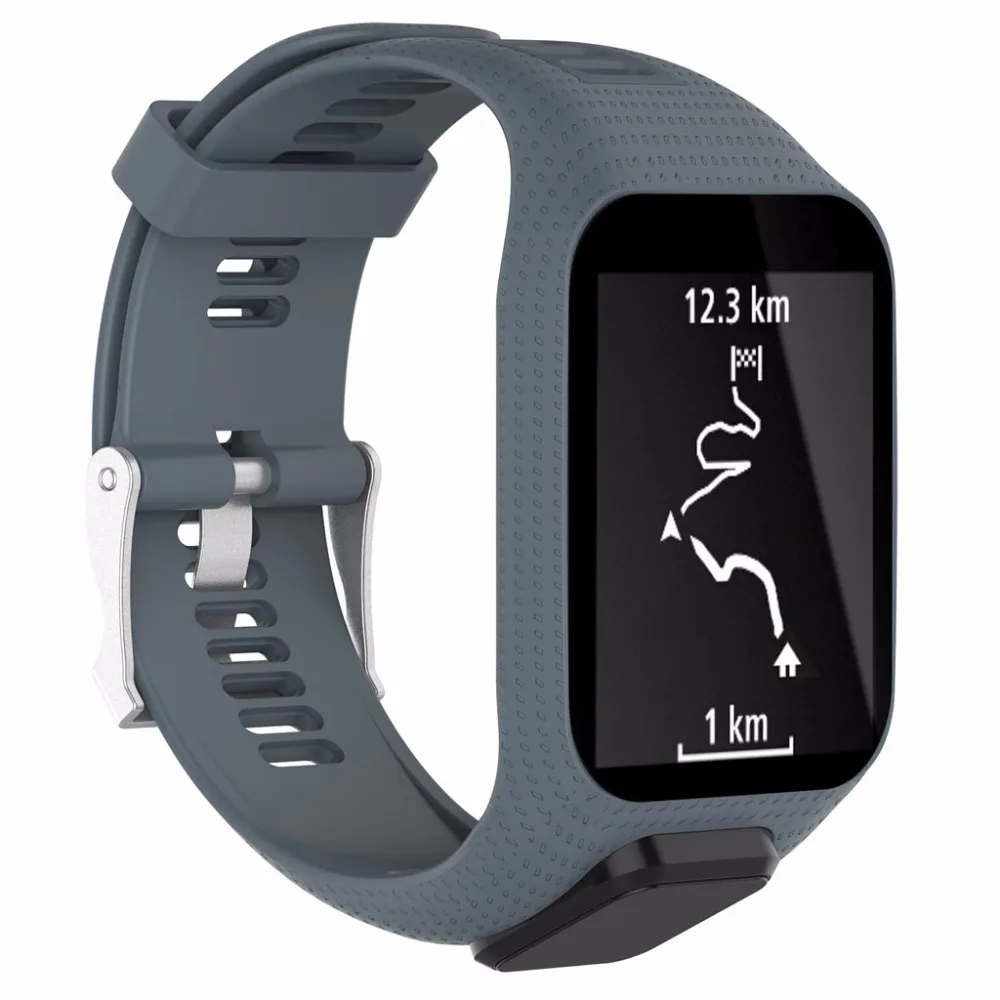Силиконовый сменный Браслет для часов Ремешок для TomTom Runner 2 3 Spark 3 gps часы