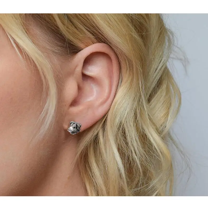 Женские серьги в стиле панк австралийского овчарки и границы|love earrings|dog stud earringsstud