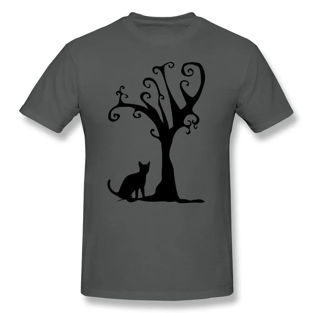 Short Sleeve Boys Tshirt Cat tree Designed Funny Picture Men T-Shirts Discount | Мужская одежда