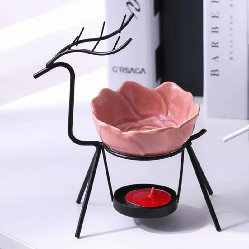 Роза олень печь для эфирного масла искусство аромат спа горелка хорошее