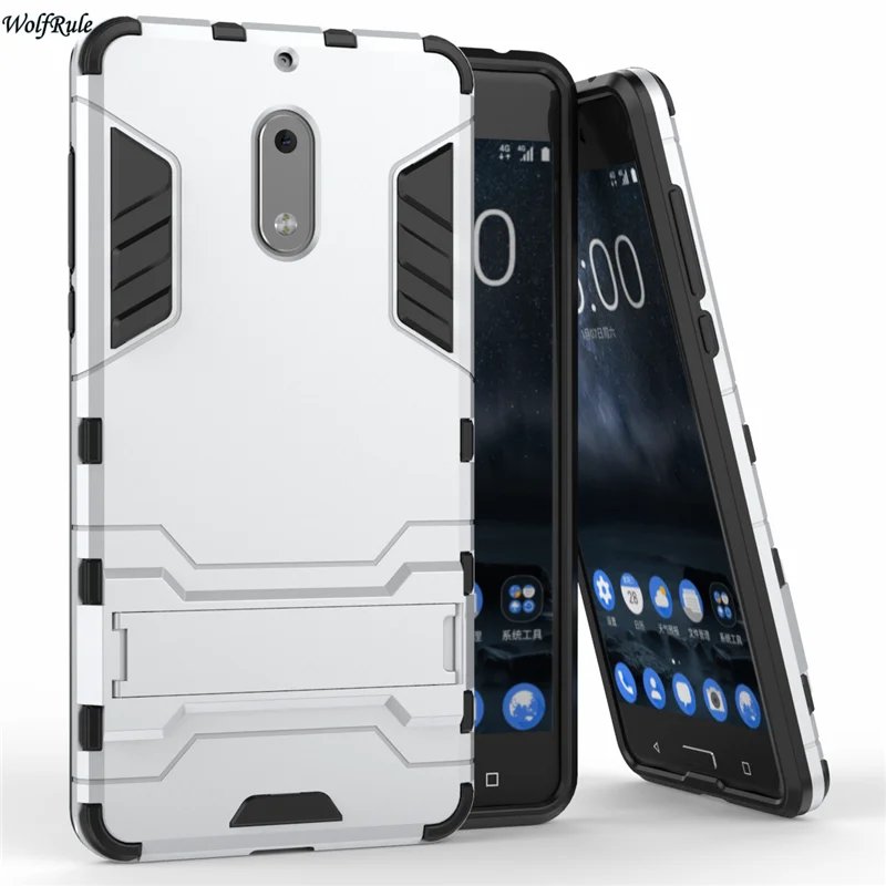 Чехол для телефона Nokia 6 2017 силиконовый и пластиковый противоударный чехол Nokia6