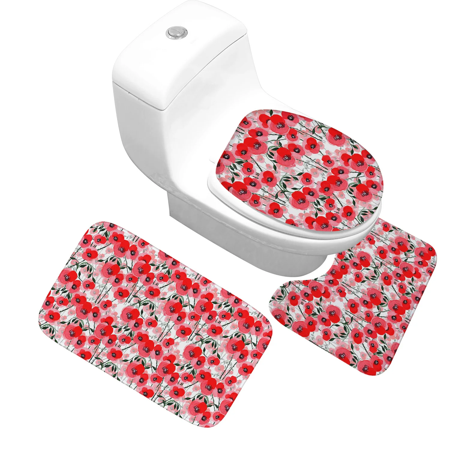 Zeegle Набор ковриков из микрофибры для ванной комнаты коврик Противоскользящий