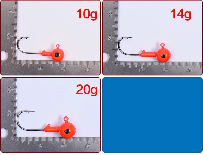 New 5 Pcs/lot Crank Jig Head Hook 2g 3.5g 5g 7g 10g 14g 20g Fishing Lead Lure Hard Baits Soft Worm Tackle | Спорт и развлечения